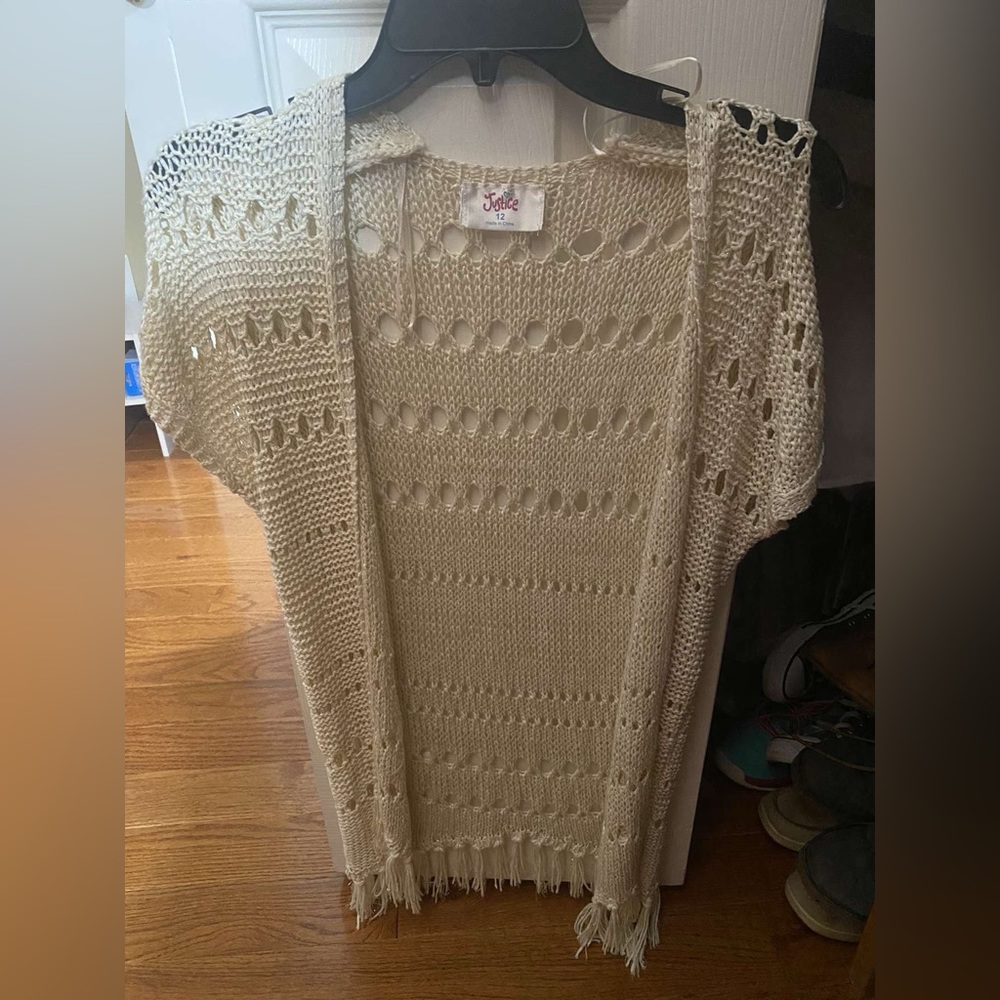 Beige long sweater